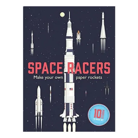 Coperta cărții Space Racers: Make Your Own Paper Rockets