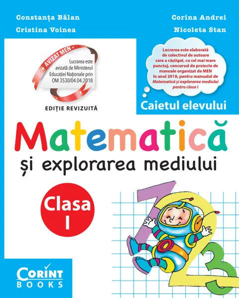 Coperta cărții Matematică și explorarea mediului. Caietul elevului pentru clasa I