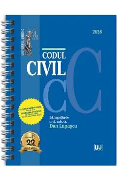 Coperta cărții Codul civil Ianuarie 2026 Ed. Spiralata
