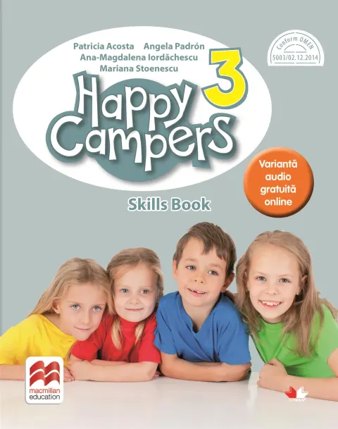 Coperta cărții Happy campers. Skills Book. Clasa a III-a