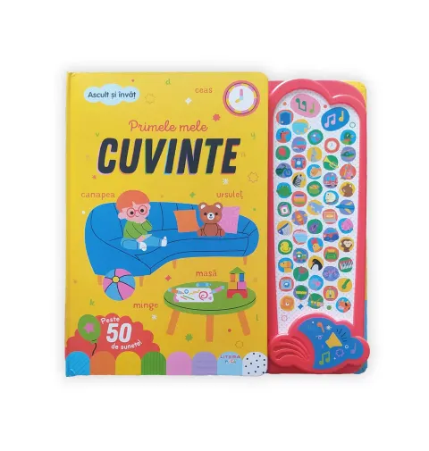 Coperta cărții Ascult si invat! Primele mele cuvinte. Peste 50 de sunete!