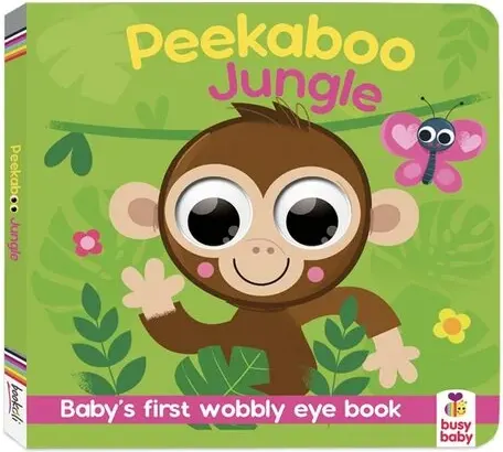 Coperta cărții Peekaboo - Jungle - Board Book With Googly Eyes