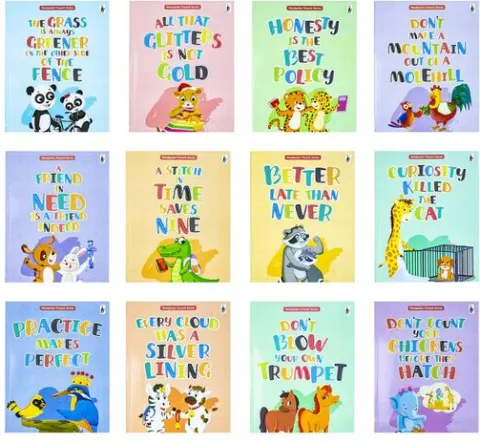 Coperta cărții My Proverb Stories Collection: 12 Books