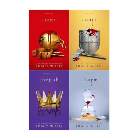 Coperta cărții Crave Series 4 Books Collection Set By Tracy Wolff (Covet, Court, Charm & Cherish)