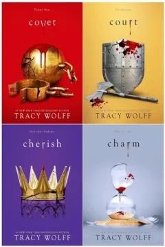 Coperta cărții Crave Series 4 Books Collection Set By Tracy Wolff (Covet, Court, Charm & Cherish)
