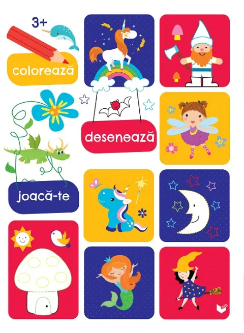 Coperta cărții Colorează, desenează, joacă-te (3 ani+)