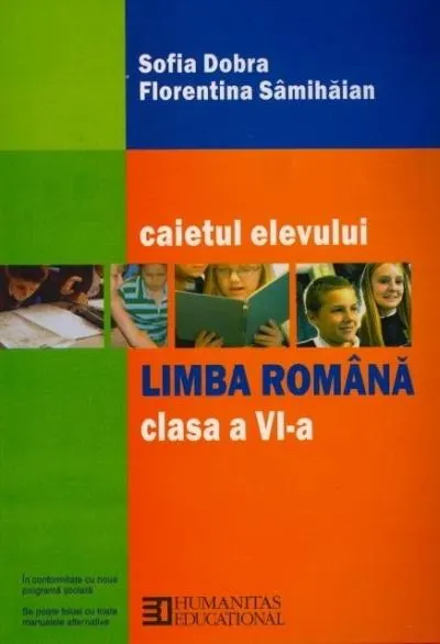Coperta cărții Limba română. Caietul elevului pentru clasa a VI-a