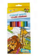 Coperta cărții Creioane colorate hexagonale Donau, 12 culori