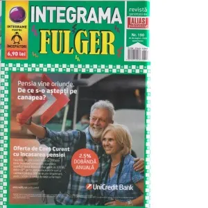 Coperta cărții Integrama Fulger, Nr. 190/2026