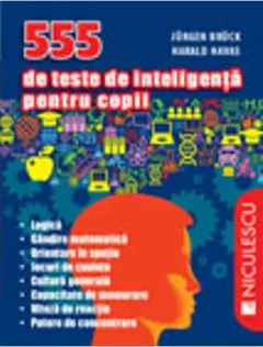 Coperta cărții 555 de teste de inteligență pentru copii