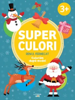 Coperta cărții Superculori. Renul fermecat. Coloram dupa model (3+)