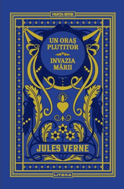 Coperta cărții Un oras plutitor. Invazia marii. Volumul 28. Biblioteca Jules Verne