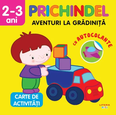 Coperta cărții Prichindel. Aventuri la gradinita. Carte de activitati cu autocolante (2-3 ani)
