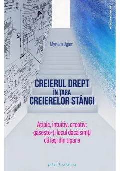 Coperta cărții Creierul drept in tara creierelor stangi: atipic, intuitiv, creativ