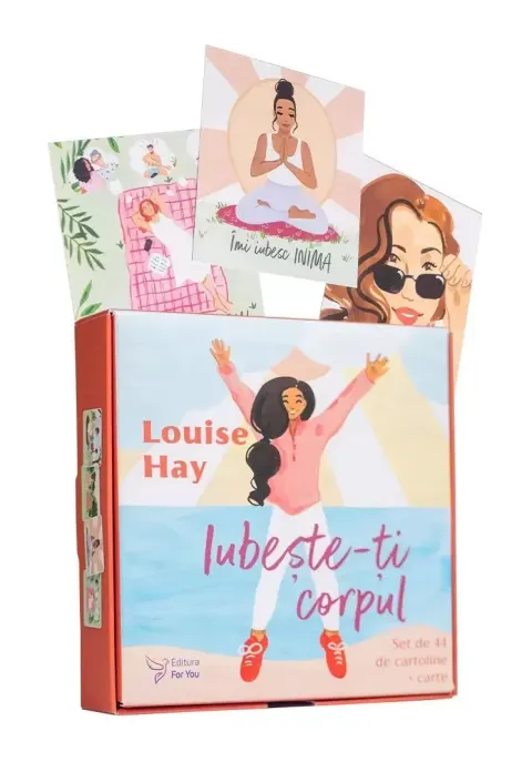 Coperta cărții Iubeste-ti corpul. Set de 44 de cartoline + carte - Louise Hay