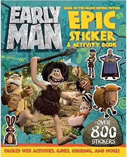 Coperta cărții Early Man Sticker and Activity Book