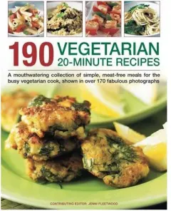 Coperta cărții 190 vegetarian 20-minute recipes