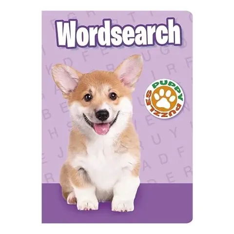 Coperta cărții Puppy puzzles wordsearch.