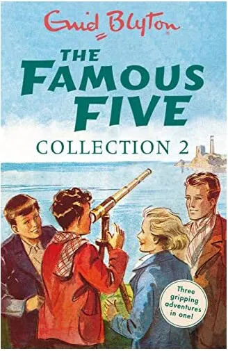 Coperta cărții The Famous Five Collection 2 (Five Go to Smuggler's Top / Five Go Off in a Caravan / Five On Kirrin Island Again)