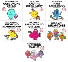 Coperta cărții Mr Men And Little Miss for Grown Ups 7 Books Set By Roger Hargreaves
