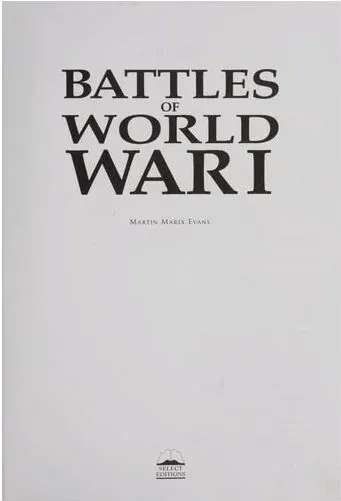 Coperta cărții Battles of World War I