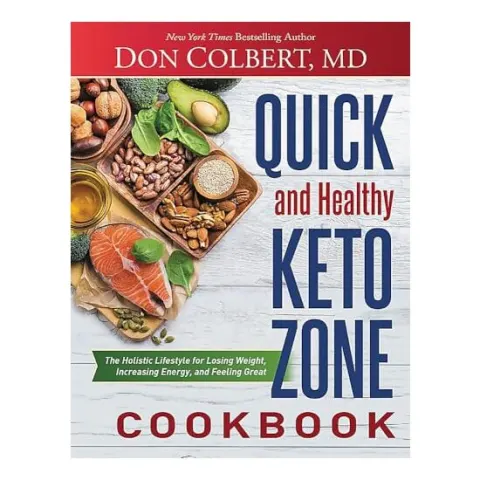 Coperta cărții Quick and Healthy Keto Zone Cookbook