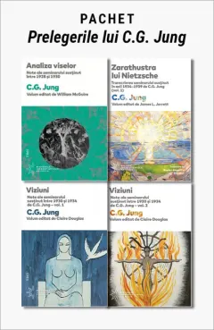 Coperta cărții Pachet - Prelegerile lui C.G. Jung. Analiza viselor/Viziuni vol. 1 și 2/Zarathustra lui Nietzsche - C.G. Jung