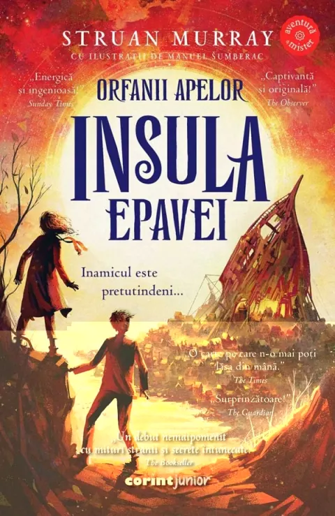Coperta cărții Insula epavei (seria Orfanii apelor, vol. 2)