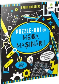 Coperta cărții Puzzle-uri cu mega masinarii. Brain Boosters