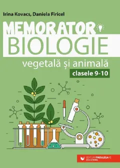 Coperta cărții Memorator de biologie vegetala si animala. Clasele IX-X