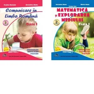 Coperta cărții Set 2 carti: Comunicare in limba romana. Matematica si explorarea mediului. Clasa I, semestrul I