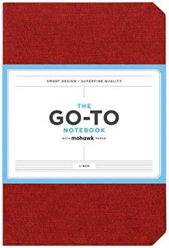 Coperta cărții Go-To Notebook with Mohawk Paper, Brick Red Lined : (Lined Notebook, Notebook with Lines, Red Notebook)