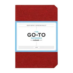 Coperta cărții Go-To Notebook with Mohawk Paper, Brick Red Lined : (Lined Notebook, Notebook with Lines, Red Notebook)