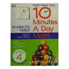 Coperta cărții 10 Minutes a Day: Math, Fourth Grade Supports National Council of Teachers Math Standards