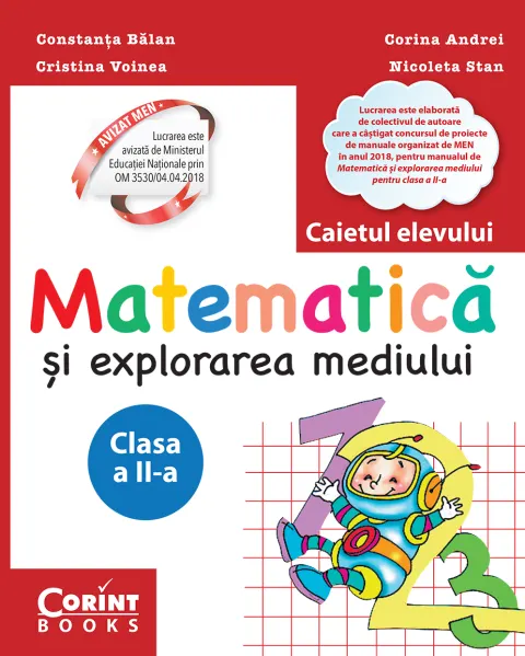 Coperta cărții Matematică și explorarea mediului. Caietul elevului pentru clasa a II-a