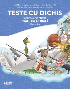Coperta cărții TESTE CU DICHIS. Antrenament pentru EVALUAREA FINALĂ – Clasa a III-a