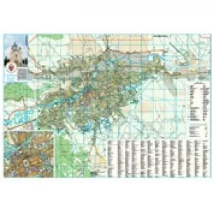 Coperta cărții Municipiul Cluj-Napoca - Harta Pliabila Dimensiune: 100 x 70 cm