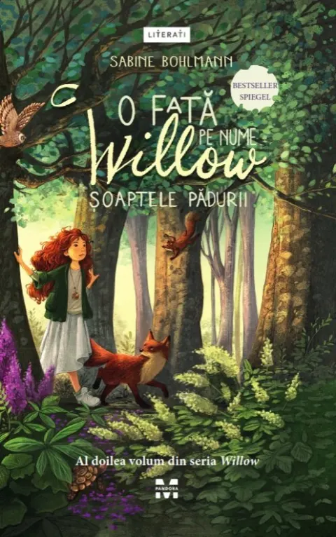 Coperta cărții O fată pe nume Willow: șoaptele pădurii (seria Willow, vol. 2)