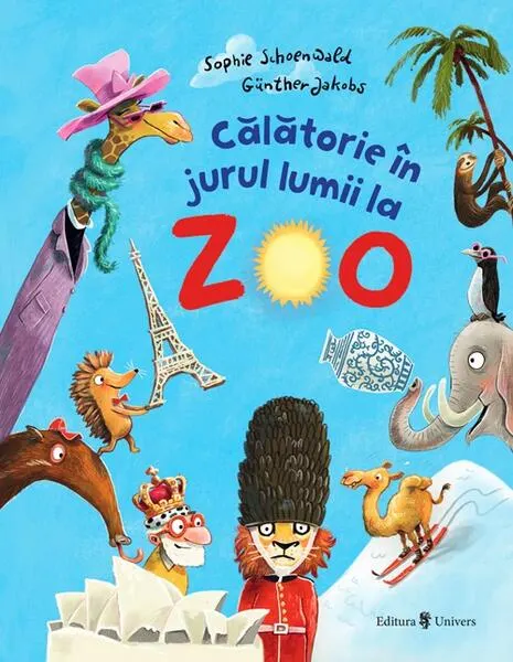 Coperta cărții Călătorie în jurul lumii la Zoo!