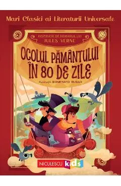 Coperta cărții Ocolul Pamantului in 80 de zile - Jules Verne, Altea Villa