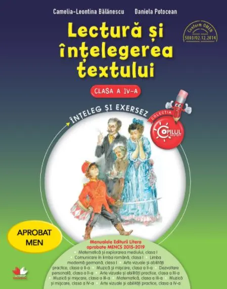 Coperta cărții Lectură și înțelegerea textului. Clasa a IV-a