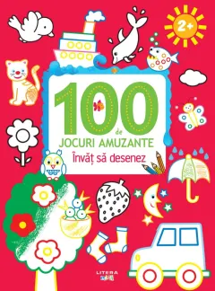 Coperta cărții 100 de jocuri amuzante. Invat sa desenez