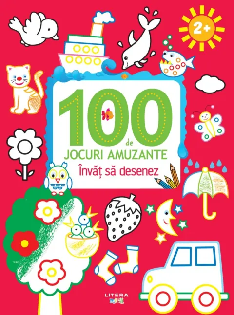 Coperta cărții 100 de jocuri amuzante. Invat sa desenez