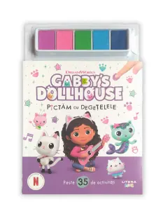 Coperta cărții Gabby's Dollhouse. Pictăm cu degețelele