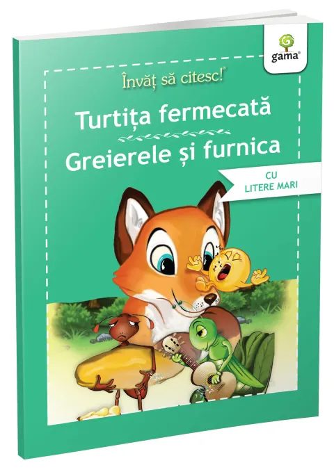 Coperta cărții Turtița fermecată • Greierele și furnica