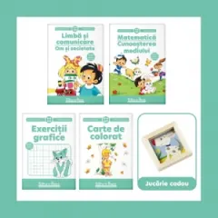 Coperta cărții Pachet educational 5-6 ani, M. Andreianu (Set + Exercitii grafice + Carte de colorat+ Cadou)