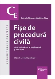 Coperta cărții Fise de procedura civila pentru admiterea in magistratura si avocatura. Editia a 9-a