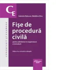 Coperta cărții Fise de procedura civila pentru admiterea in magistratura si avocatura. Editia a 9-a