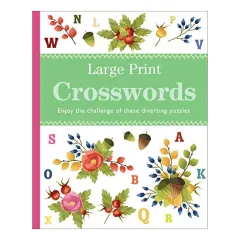 Coperta cărții Large print crosswords