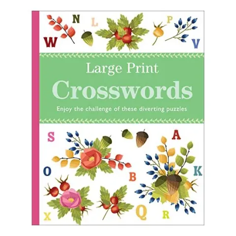 Coperta cărții Large print crosswords